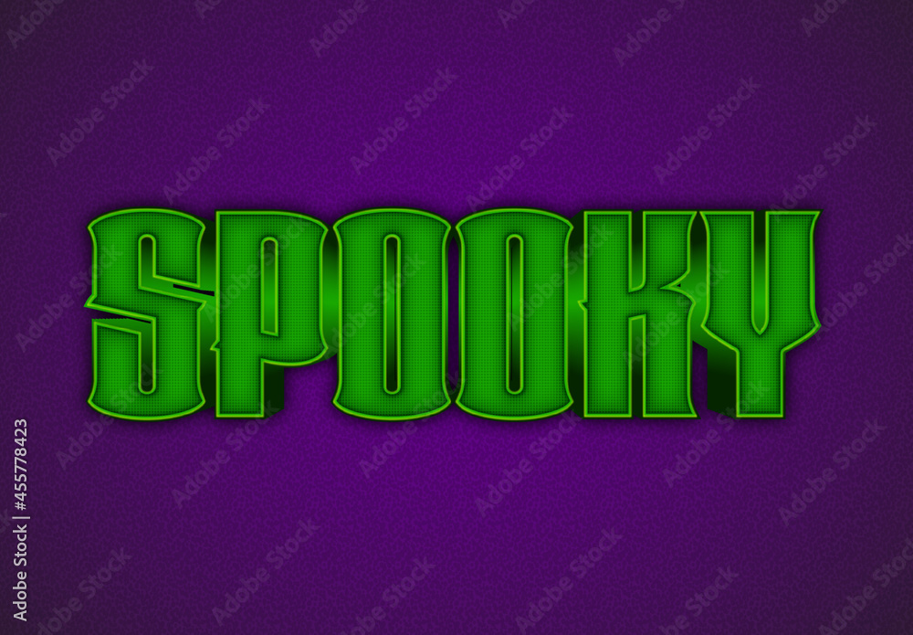 Spooky 3D Text Effect Stock Template | Adobe Stock