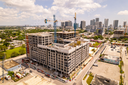 Aerial photo The Dorsey by Arquitectonica Wynwood Miami FL photo