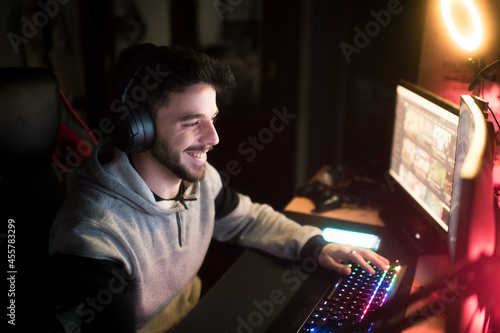 Funny gaming session photo
