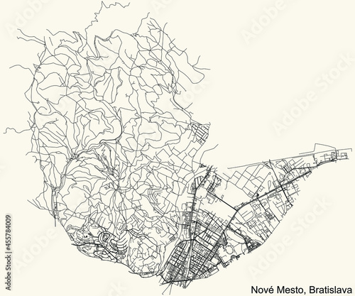 Photography Detailed navigation urban street roads map on vintage beige background of the Br