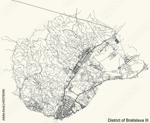 Photography Detailed navigation urban street roads map on vintage beige background of the Br