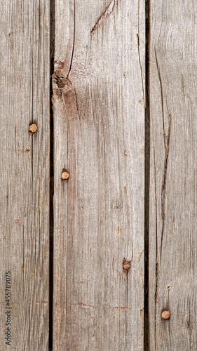 Texture of old wooden boards with rusty nails.Retro style. Background, wallpaper, cover.
