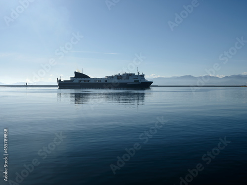 Ship entering Harbour