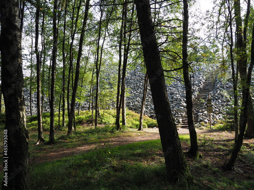 Keltischer Ringwall Otzenhausen im Herbst auf dem Dollberg - eine der eindrucksvollsten keltischen Befestigungsanlagen in Europa Keltischer Ringwall Otzenhausen im Herbst auf dem Dollberg - eine der eindrucksvollsten keltischen Befestigungsanlagen in Europa