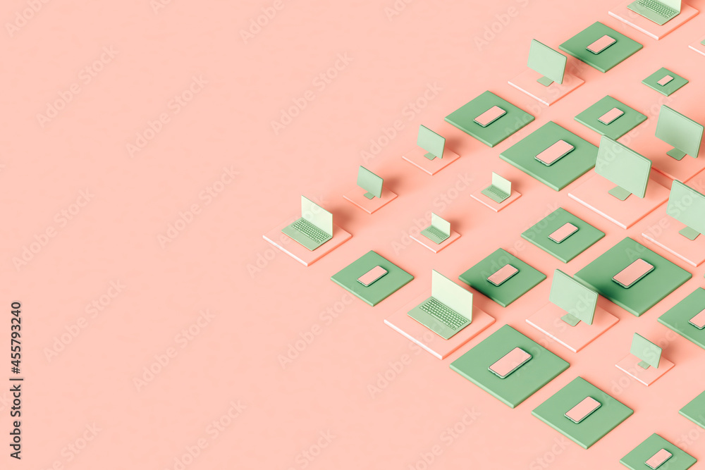 © Giada Canu/Stocksy - Laptop, pc, and phones with copyspace © Giada Canu/Stocksy - Laptop, pc, and phones with copyspace