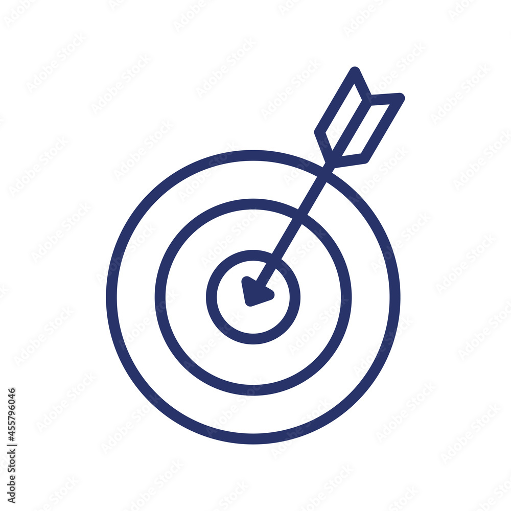 Isolated target icon Isolated target icon