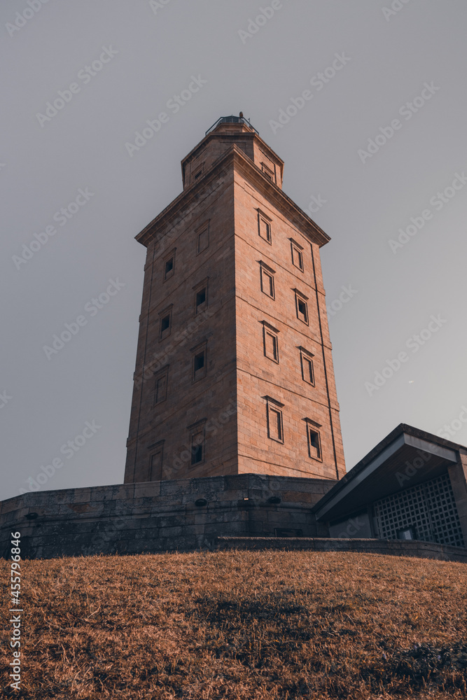El faro Torre de Hércules en A Coruña.
Tower of Hercules lighthouse in A Coruña