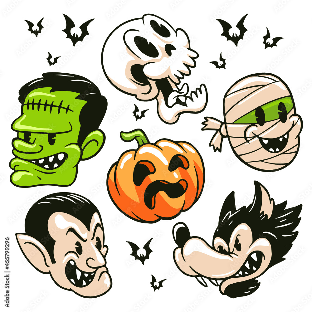 Obraz premium halloween cartoon character