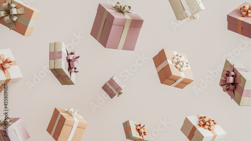 Gift boxes background