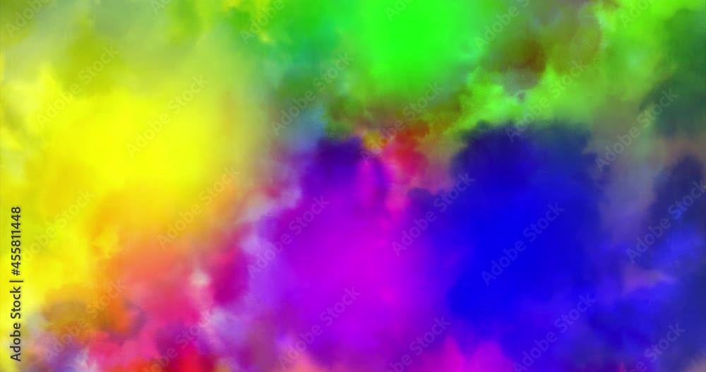 Colorful gradient background. Multicolored gradient blurred texture. Abstract twisted colors.Fractal motion graphic.Watercolor background animation.Abstract holographic motion graphic.