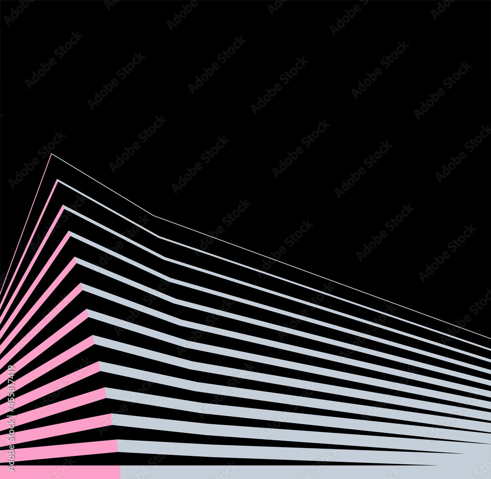 Abstract geometric architectural shape Abstract geometric architectural shape