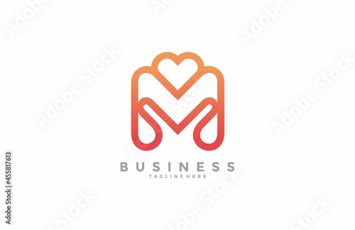 Linear Gradient M Love Logo