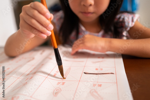 learning to write Chinese calligraphy