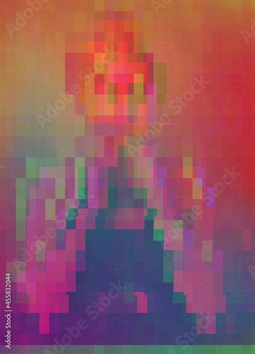Red Pixel Girl