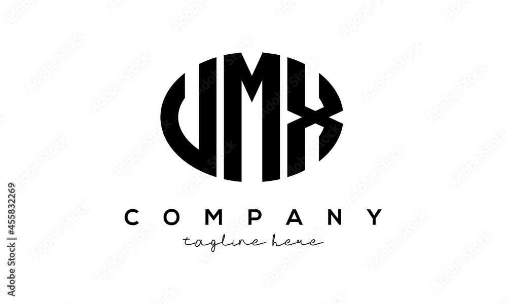 UMX three Letters creative circle logo design
