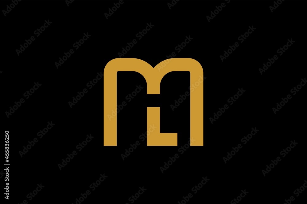 Letter ML initial logo design vector. Letter ML initial logo design vector.