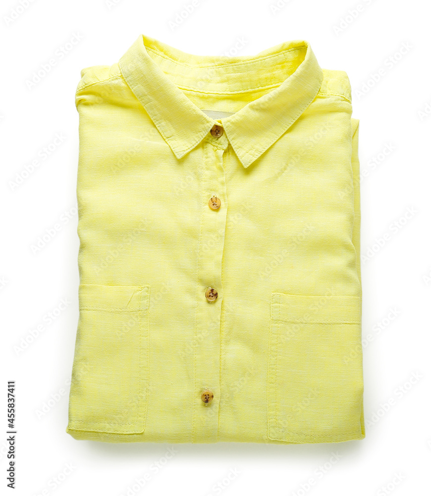 Stylish female shirt on white background Stylish female shirt on white background