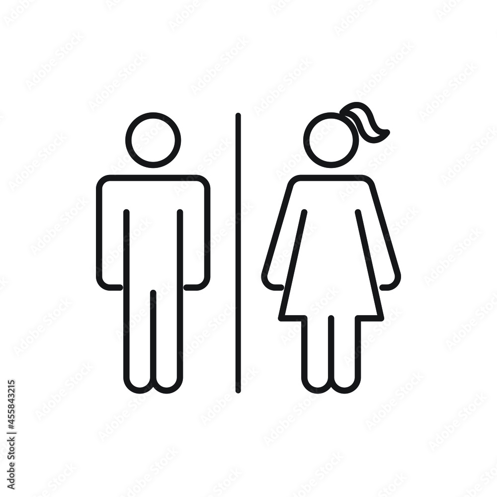 Toilet vector icon design isolated on white background Toilet vector icon design isolated on white background