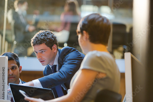 Business people working in office