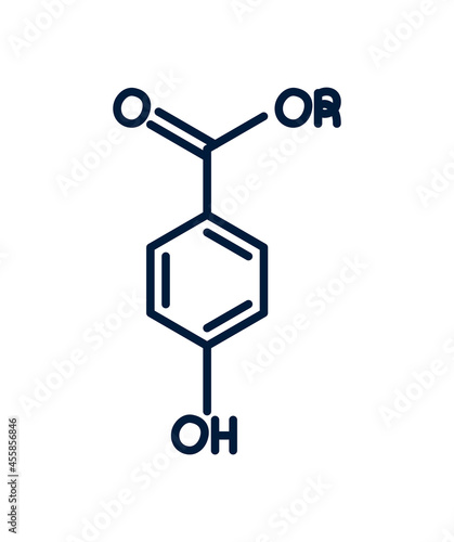 molecular structure of paraben