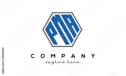 letters PMA creative polygon logo victor template	 photo