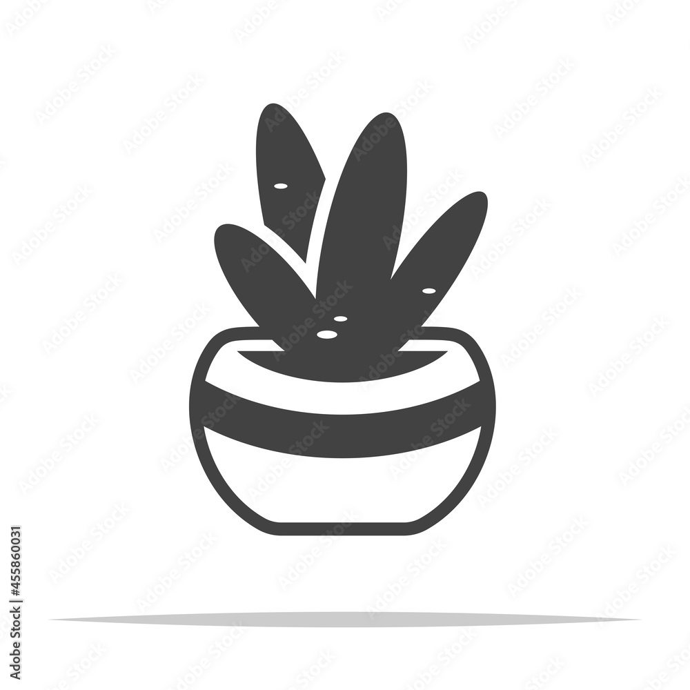 Succulent plant icon transparent vector isolated illustration Succulent plant icon transparent vector isolated illustration