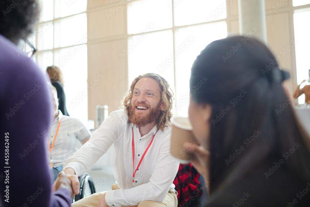 Obraz premium People talking during conference break