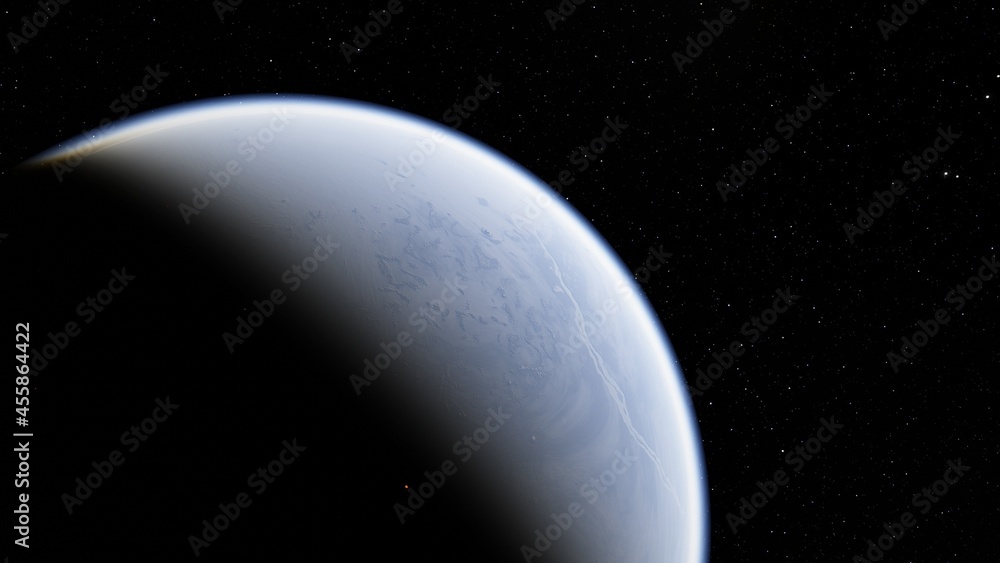 Abstract planets and space background