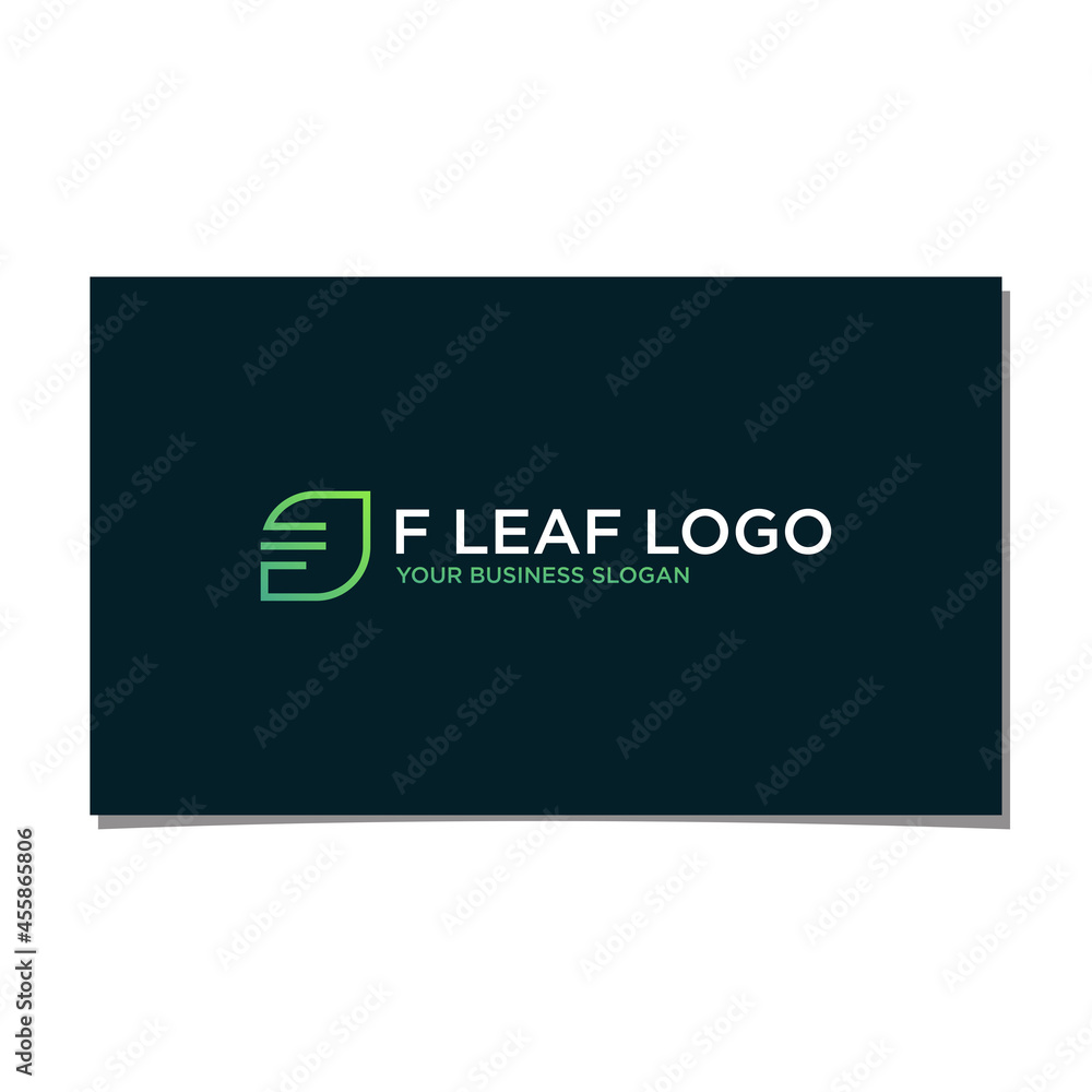 F LETER LEAF LOGO DESIGN VECTOR F LETER LEAF LOGO DESIGN VECTOR