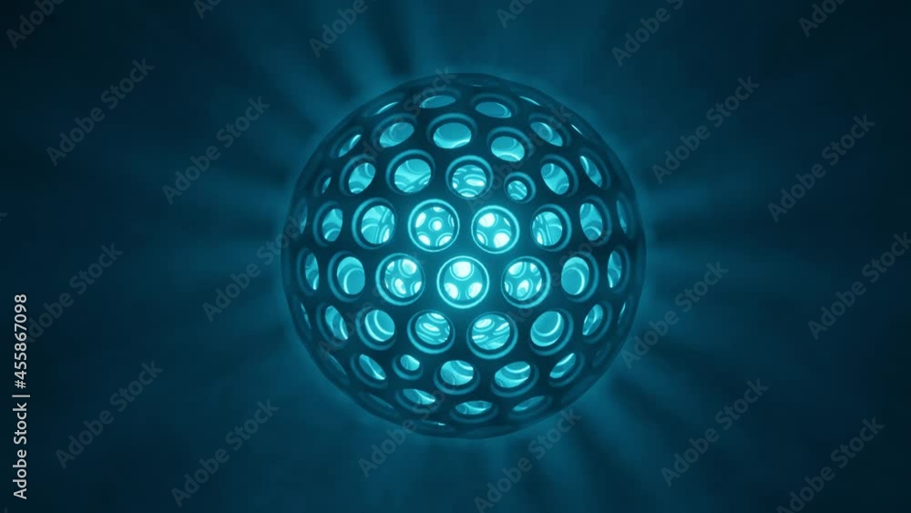Abstract disco sphere music looped background 3D animation Abstract disco sphere music looped background 3D animation