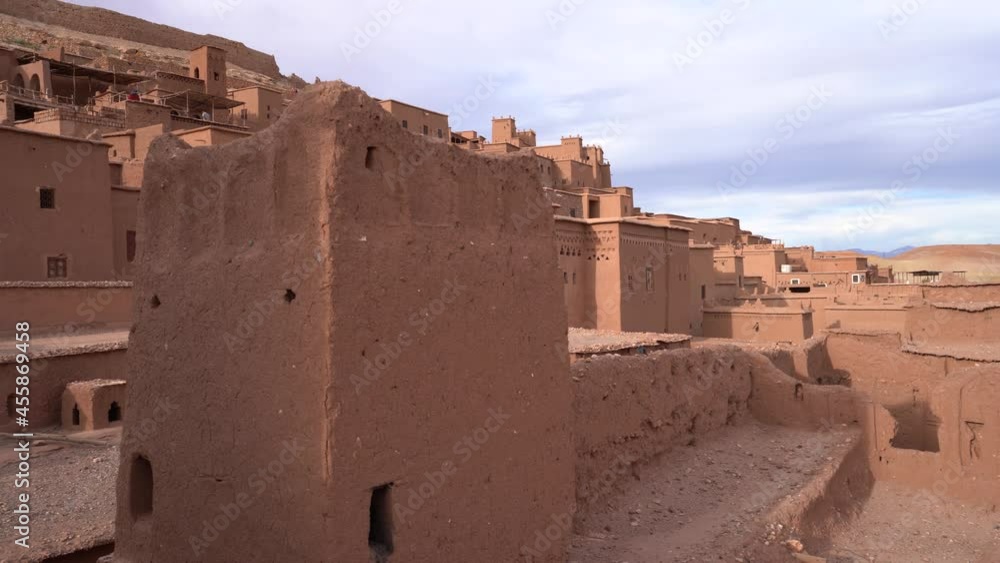 Exploring at sunset the Ait Ben Haddou kasbah in Morocco, Africa with no tourists
Exploring at sunset the Ait Ben Haddou kasbah in Morocco, Africa with no tourists