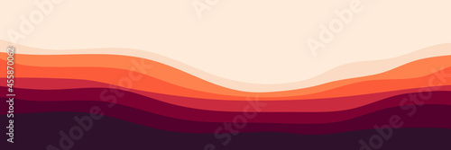 landscape mountain scenery vector illustration for pattern background, wallpaper, background template, and backdrop design	