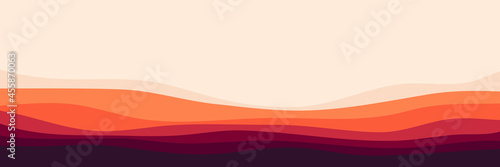 landscape mountain scenery vector illustration for pattern background, wallpaper, background template, and backdrop design	