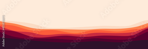 landscape mountain scenery vector illustration for pattern background, wallpaper, background template, and backdrop design	