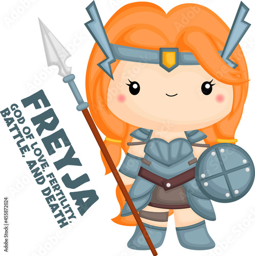 a vector of Freyja from Norse mythology 