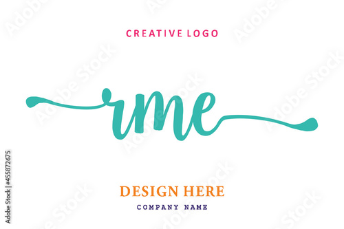 RME lettering logo is simple, easy to understand and authoritative photo