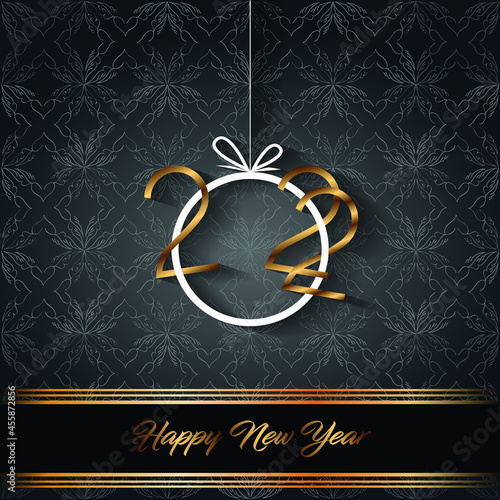 2022 Happy New Year background for your seasonal invitations, festive posters, greetings cards.