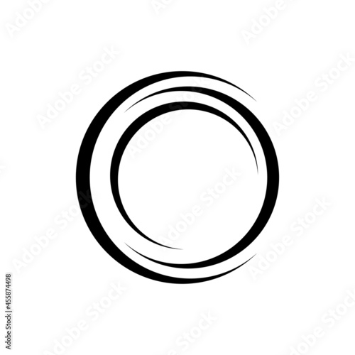 Swoosh company logo business vector template illustration.