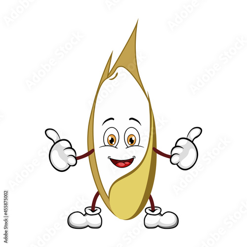 rice illustration, world food day symbol, a simple flat vector design