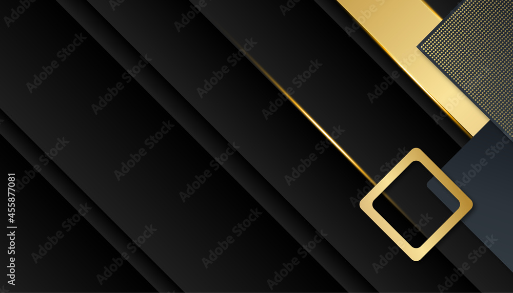 Modern luxury black and gold background
