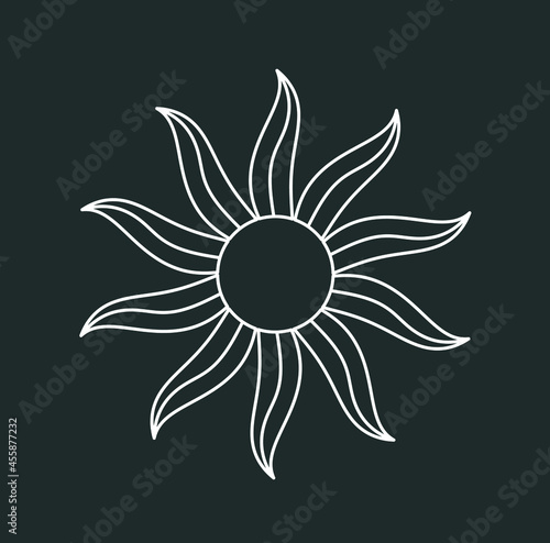 beautiful mystical illustration esotericism astrology yoga vedas cosmos universe on a dark background