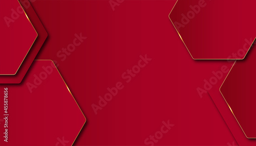 Red abstract background with modern corporate concept. Technology graphic design and network connection concept
