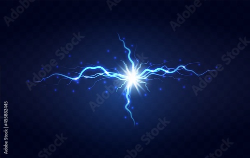 Lightning flash light thunder spark