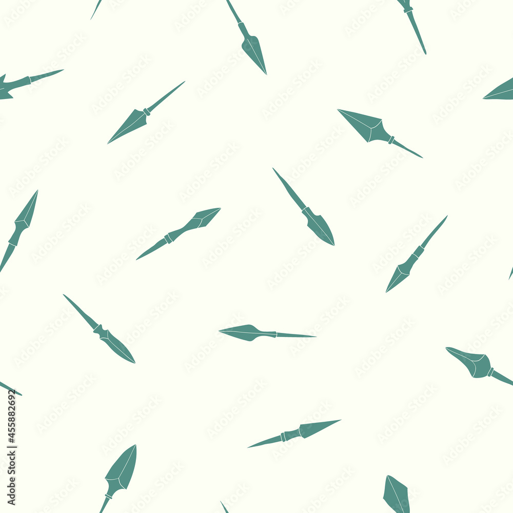 Seamless pattern with ancient Arrowheads for your project Seamless pattern with ancient Arrowheads for your project