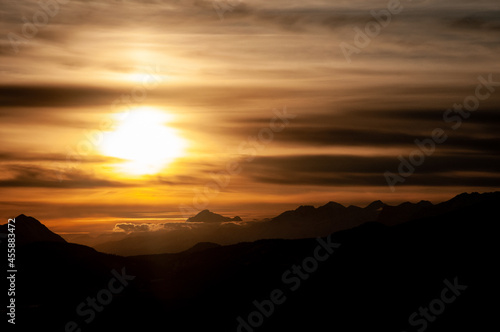 Sunrise over the Matanuska, Susitna Valley in Alaska