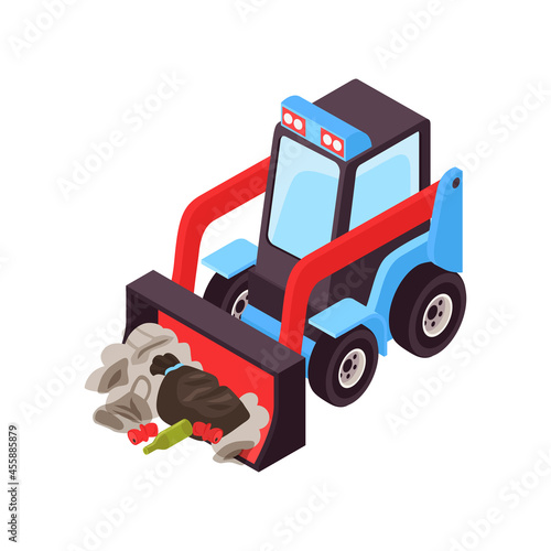 Isometric Cleaning Road Icon