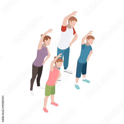 Family Sport Illustration