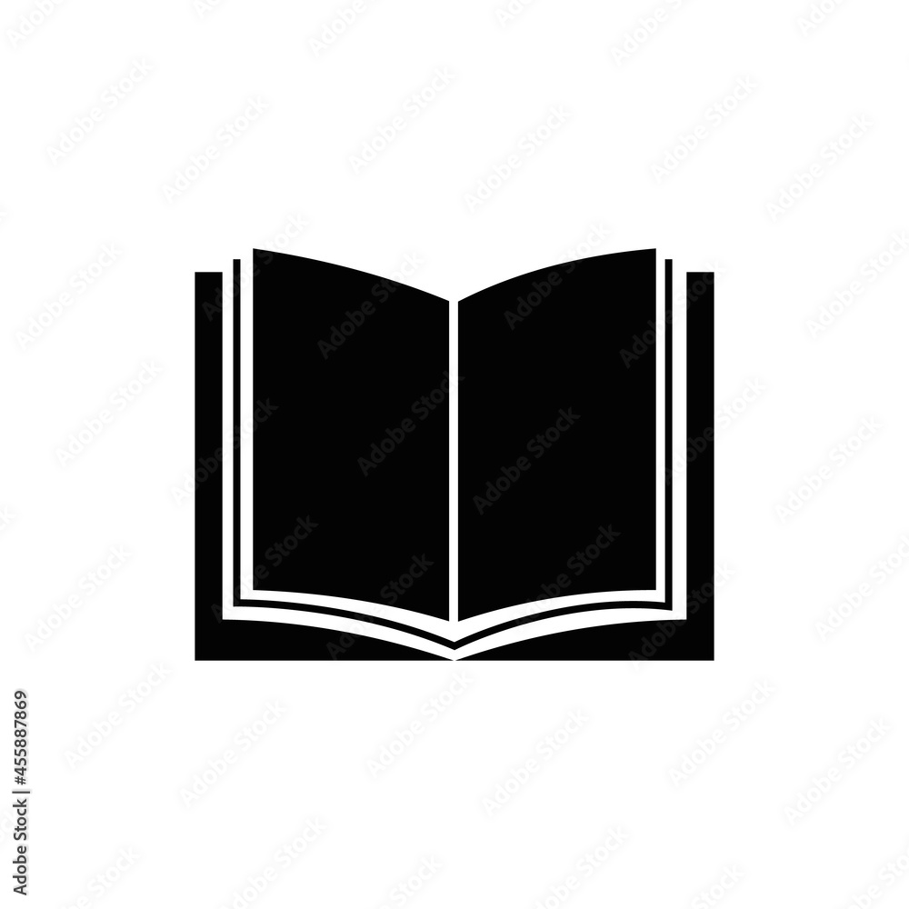 Book icon. Book icon isolated on white background Book icon. Book icon isolated on white background