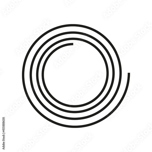 Abstract swirl line logo for business company.