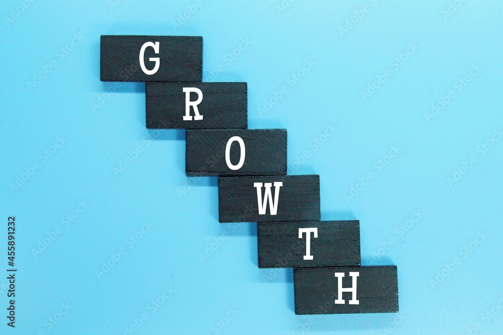 blackboard with the word Growth. the concept of growth blackboard with the word Growth. the concept of growth